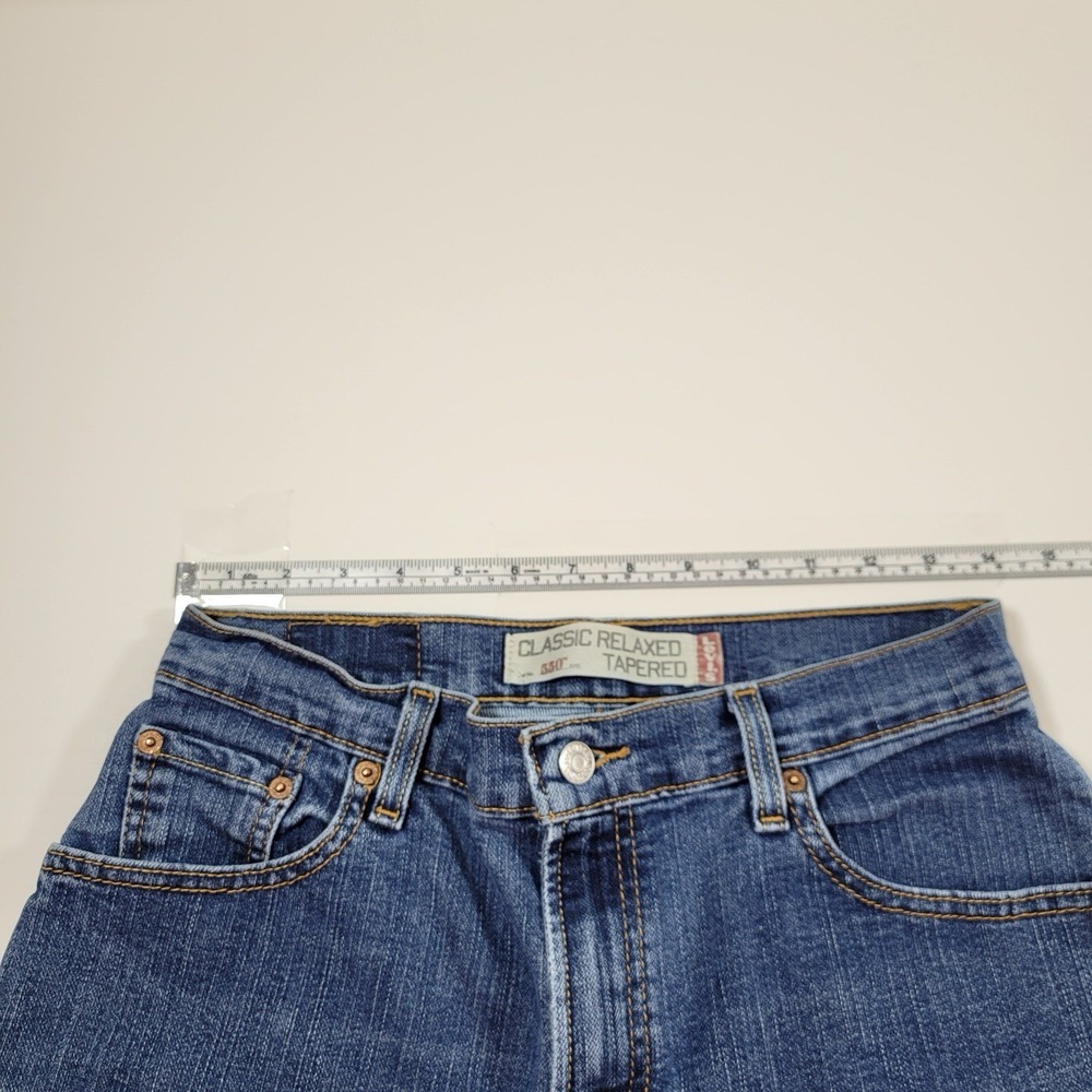 Vintage Levi's Women's‎ Jeans 550 Classic Relaxed Tapered Size 8 Short Blue - Picture 3 of 10